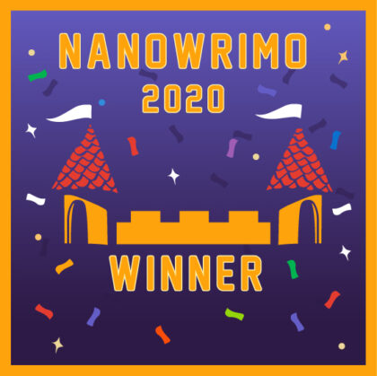 NaNoWriMo 2020 winner badge