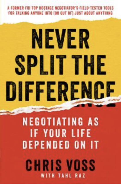 Book cover of Never Split the Difference