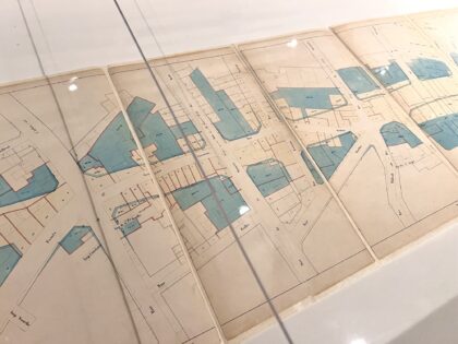 street and building map of before and after hausmann's changes