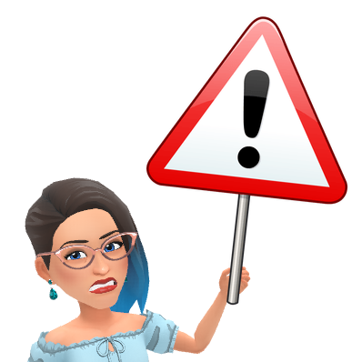 eurydice13 holding up a warning roadsign
